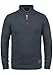 Produktbild !Solid Tommy Herren Strickpullover Troyer Feinstrick Pullover Mit Stehkragen und Reißverschluss, Größe:XL, Farbe:Insignia Blue Melange (8991)