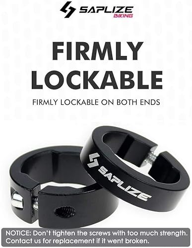 Saplize ESB-PR02-BKBKST-2@#A01 Bike Grips, Ergonomic Design Bicycle Grips Widen Holding Rubber Bike Handlebar Grips thumb #4