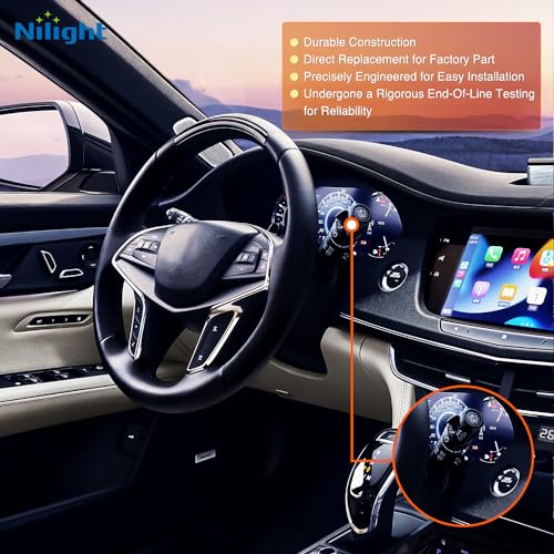 Image of Nilight Turn Signal Switch for 2007-2014 Chevy Suburban GMC Yukon XL | Compatible with 2007 2008 2009 2010 2011 2012 2013 2014 Tahoe Cadillac Escalade Blinker Windshield Wiper Switches