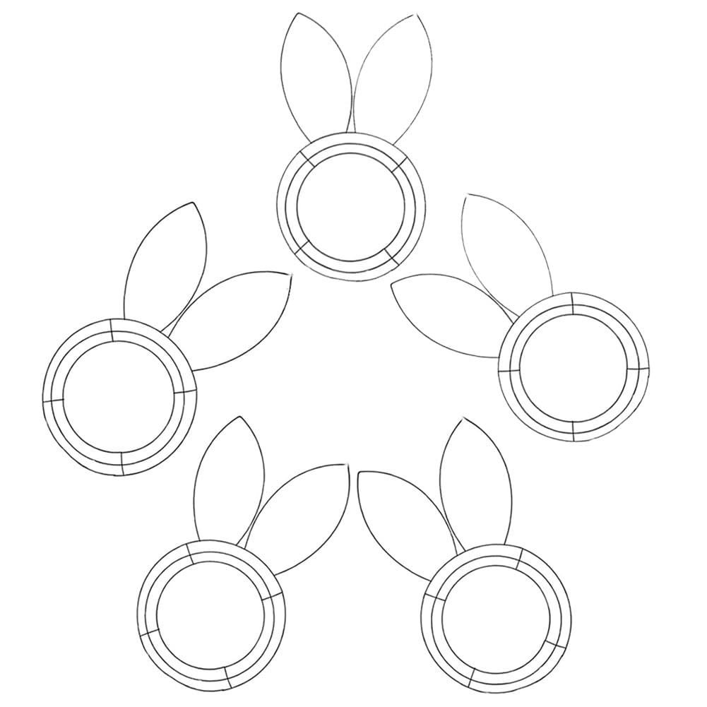 Cadre en métal linéaire de Pâques : fixez facilement vos guirlandes de fleurs DIY