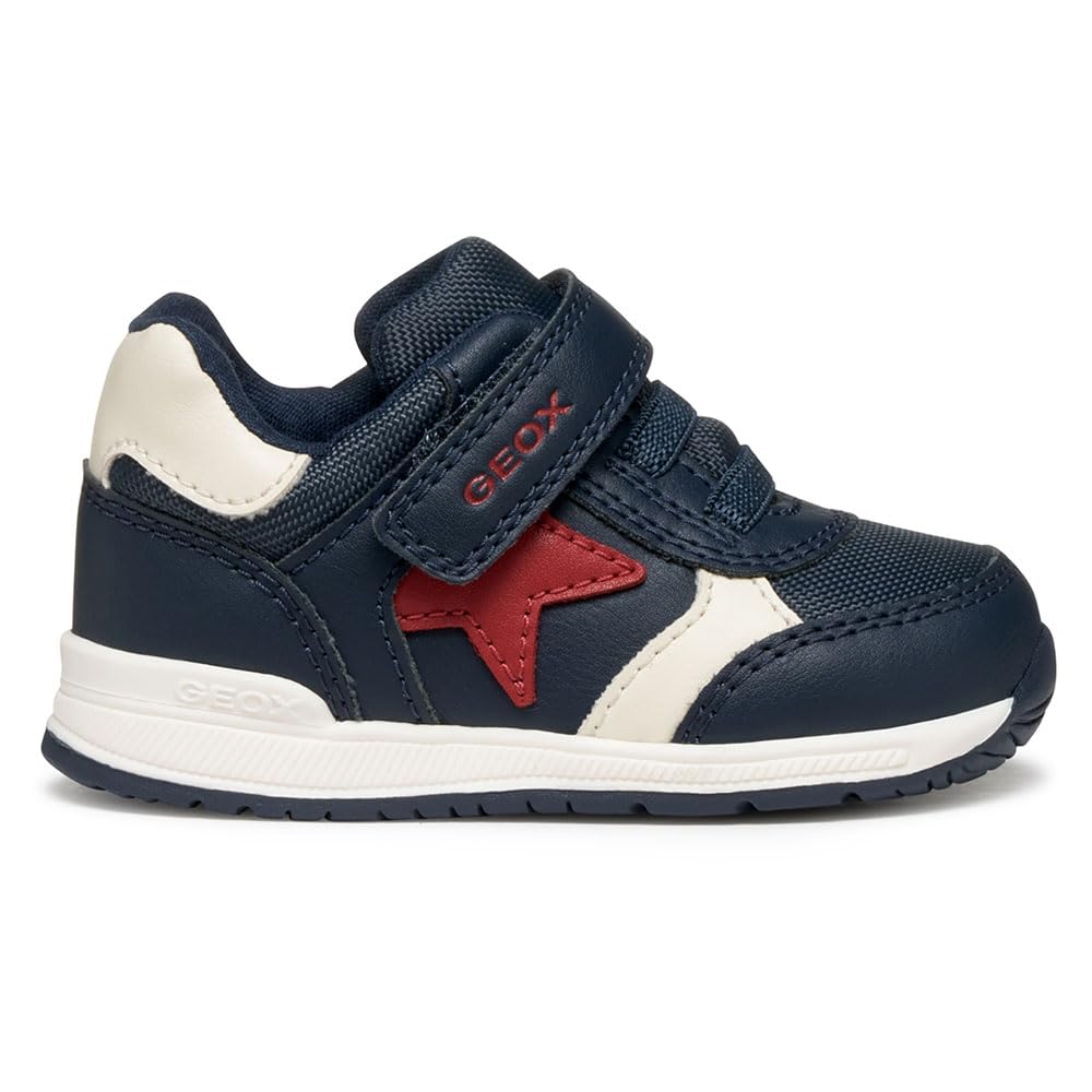 Geox Baby B Rishon Boy First Steps Navy/Red, 22 EU