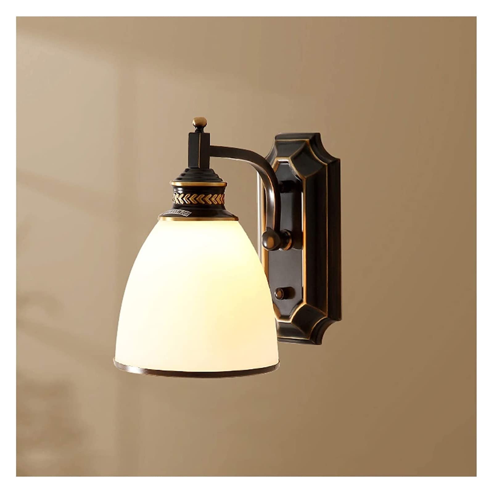 ZTCHSENZT Wall Lamp Light Retro Bedroom Full Copper Simple Background Wall Bedside Wall Light Indoor Lamps Black Aisle Stairs Wall Sconce Lighting Fixture Lamps Wall Light,2PACK
