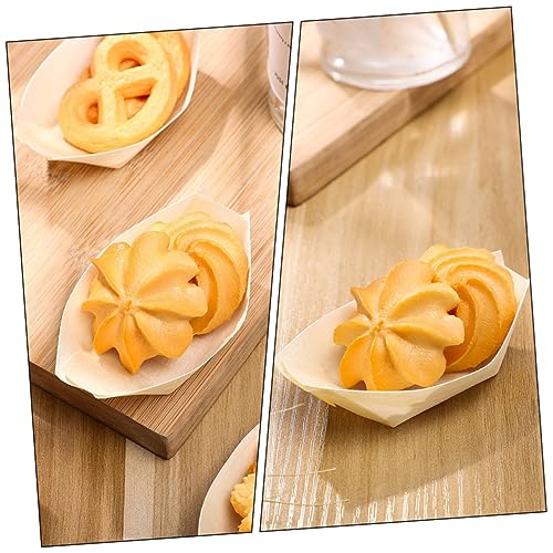 Platos bambú para sushi 250 unidades estilo bote miniatura 7