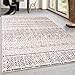 Rugshop Geometric Bohemian Design Area Rug 5' x 7' Gray