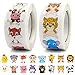 Tier Belohnungsaufkleber 1000 Stück Belohnung Aufkleber Tier Aufkleber Sticker Für Kinder Animal Sticker Rolle Tieraufkleber Für Schullehrer, Tierform Wandtattoos, Für Kinder Party Favors Geschenken