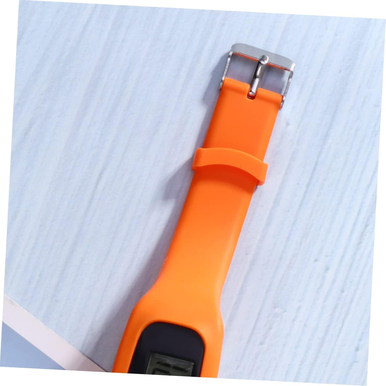 1pc Pedometer Step Counter Detachable Silicone Band Sports Watch for Hiking
