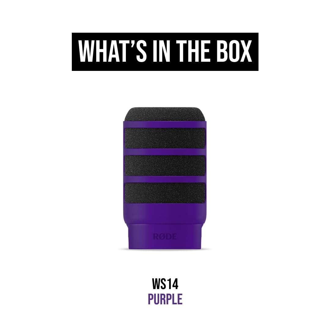 Rdiameter DE WS14 Premium Pop Filter for PodMic and PodMic USB (Purple) - Image 4