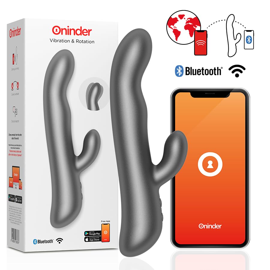 Oslo Vibration & Rotation Black sextoy connecté rotatif haut de gamme couleur noire