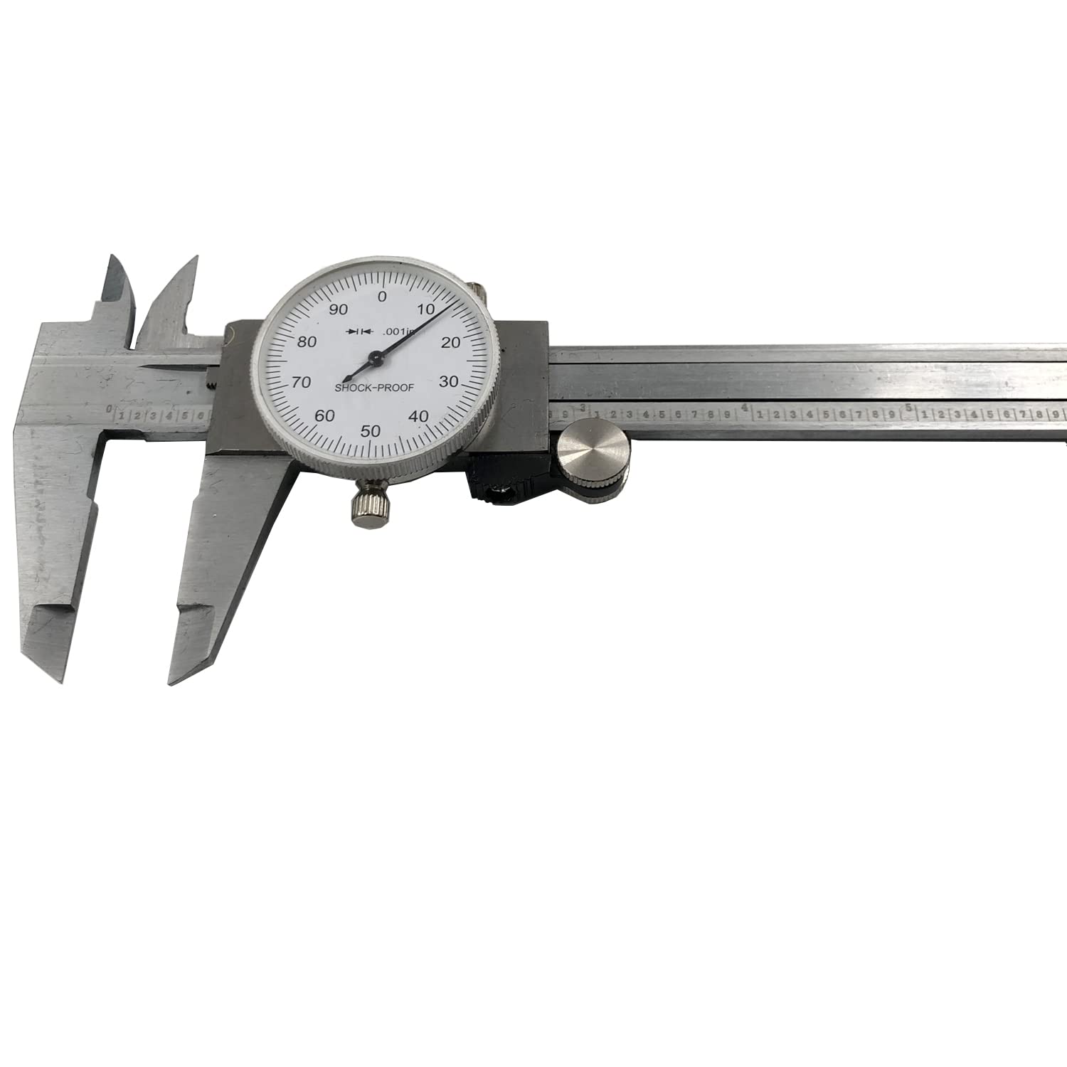 FainWan 6" Utility Dial Caliper, 6 inch 0.001" Precision Resolution with Slide Lock Stainless Steel Shock Proof