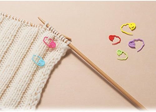 Clover 3033 Quick Locking Stitch Marker Set Multicolor, 3" Height x 3" Length x 1.2" Width