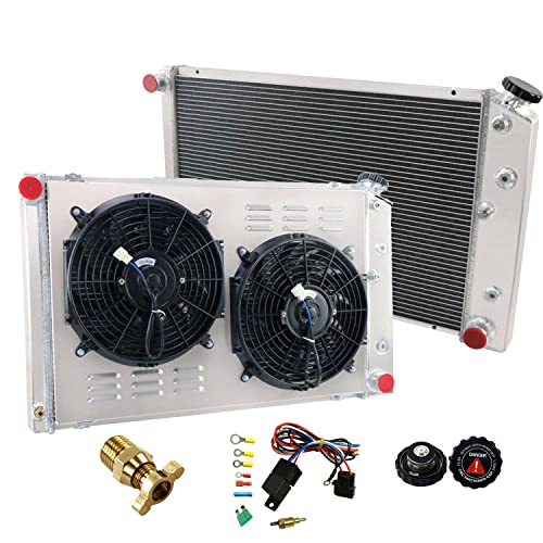 Resfriador CC162 3 Row All Aluminum Radiator Shroud 2 X