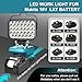 Makita 18V LXT Cordless LED Work Light - Portable Flashlight Spotlight Tool for Repairing, Outdoor, Camping, Fishing, Emergency (No Battery)