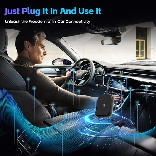 image for Yihoy Wireless CarPlay Adapter for Apple iPhone, Convert Wired CarPlay