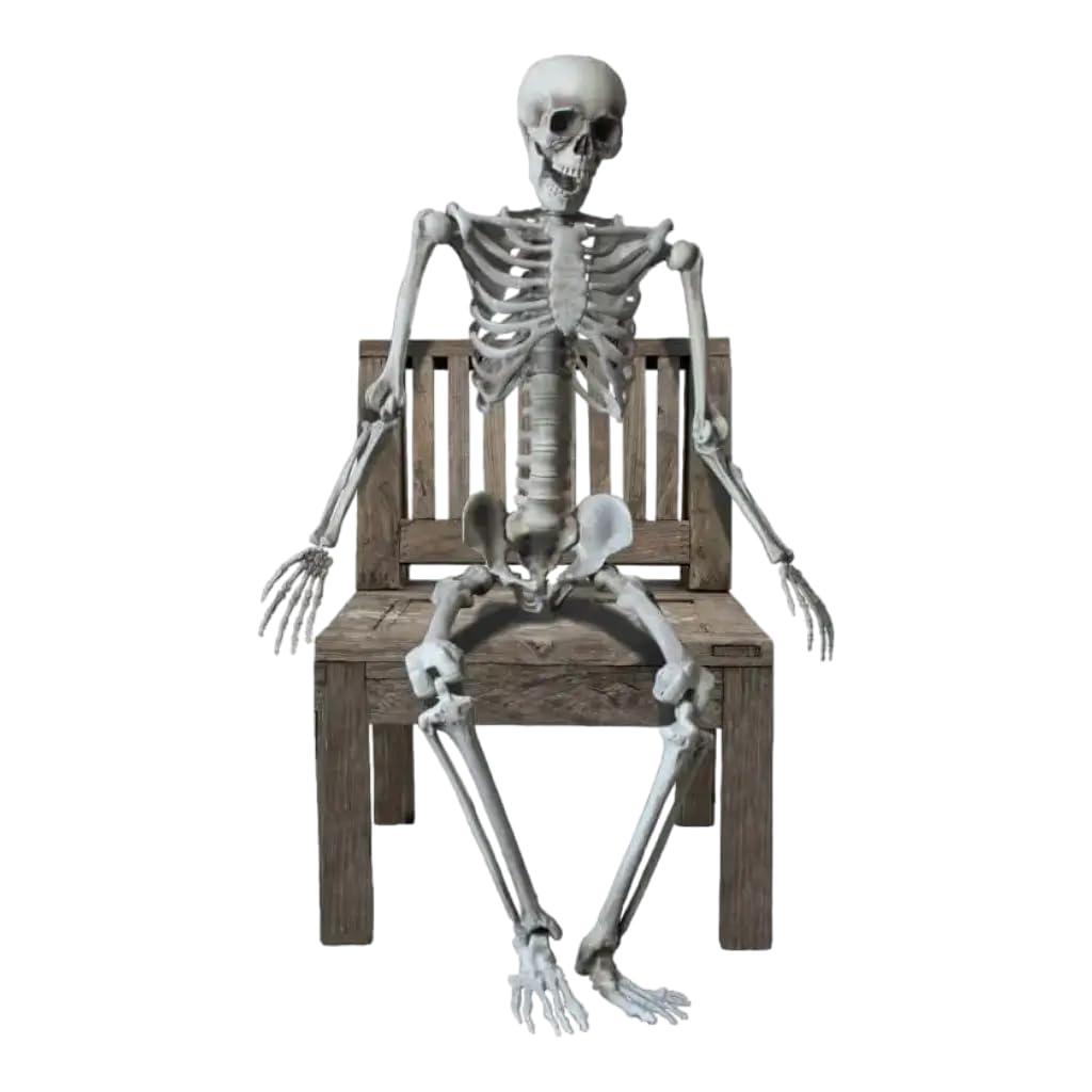 Squelette humain géant articulé taille réelle 1m60 extérieur