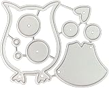 Owls Die Cut for Card Making, Birds Metal Cutting Dies Congratulations Die Cuts Happy Birthday Embossing Stencils Template for DIY Scrap-Booking Decor Wedding Birthday Blessing Card