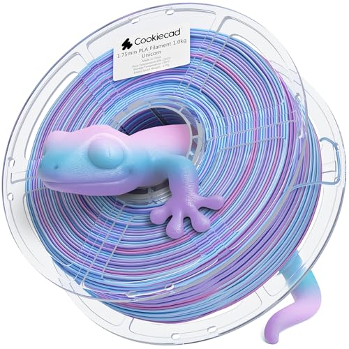Image of Cookiecad PLA Filament 1.75mm 1kg Rainbow Multicolor 3D Printer Filament - Unicorn PLA