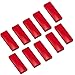Produktbild 10x Faxland Magnete rechteckig, Rot 54x19 mm, Haftmagnete für Whiteboard, Kühlschrankmagnet, Magnettafel, Magnetwand, Magnet