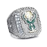 2021 Milwaukee Championship Ring Replica Basketball Champions Ring with Championship Ring Box for...