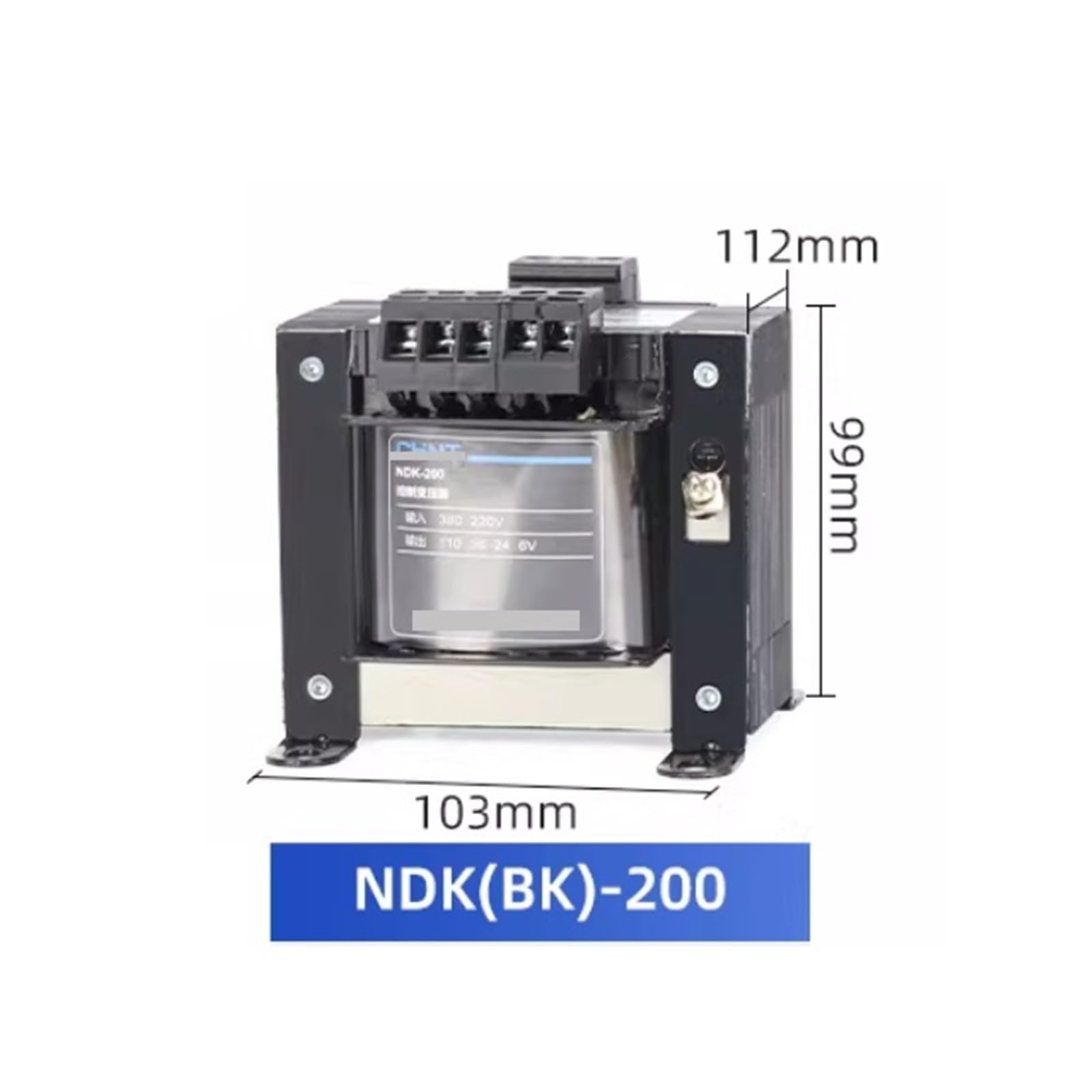 Werkzeugmaschinen-Steuertransformator, NDK-200VA Eingang 380–220 V, einphasiger Steuertransformator for die Industrie(380 220-220 36 24 6)