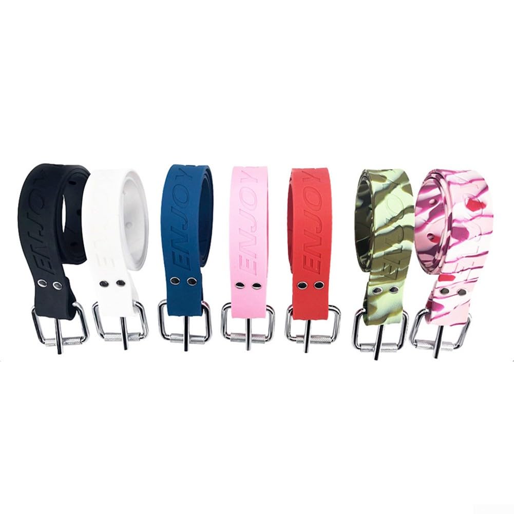 Ceinture de poids de plongée réglable avec boucle à dégagement rapide en acier inoxydable, 1,5 m en silicone pour plongée sous-marine, pêche sous-marine