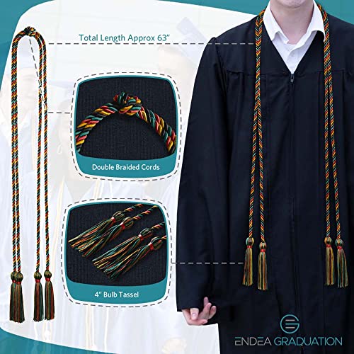Image of Endea Graduation Double Honor Cord Three-Color (Kente)