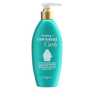 Locking + Coconut Curls Hair Styling Cream, Color Protection, 6 Fl Oz Pack of 1
