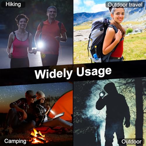 Image of Mudder 24 Pack Hand Crank Flashlight No Battery Emergency Flashlight, Self Powered Portable Light Dynamo Torch for Survival Kit Outdoor Hiking Emergency(Blue)