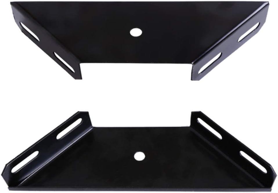 Corner Brace Bracket, 2 PCS Corner Bracket Brace Plate Trapezoid Flange Angle Bracket Heavy Duty Bed Frame Accessories Furniture Fastener Joint Corner Connector, Metal Bed Gusset 230x 92x 71mm Black