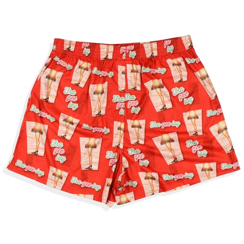 INTIMO A Christmas Story Boxers Men's Fra-Gee-Lay Leg Lamp Design Adult Underwear4