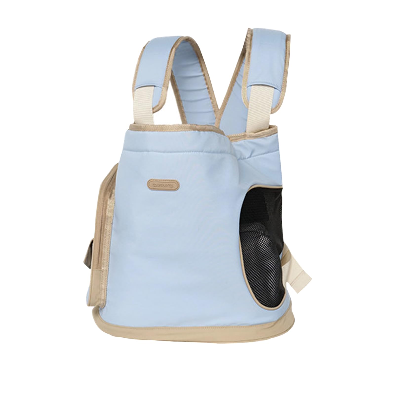 Galatée Mochila para Mascotas, Diseño Portátil para Llevar En La Parte Delantera del Pecho, Malla Transpirable, Tejido De Nailon, Adecuada para Gatos y Perros De Menos De 6 Kg (Azul)