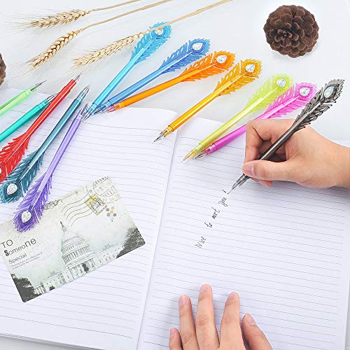 Happlee Fancy Pens 12 Color Journaling Pen Gel Pens Fine Point for Bullet Journal Creative Note Taking Fun Pen Set