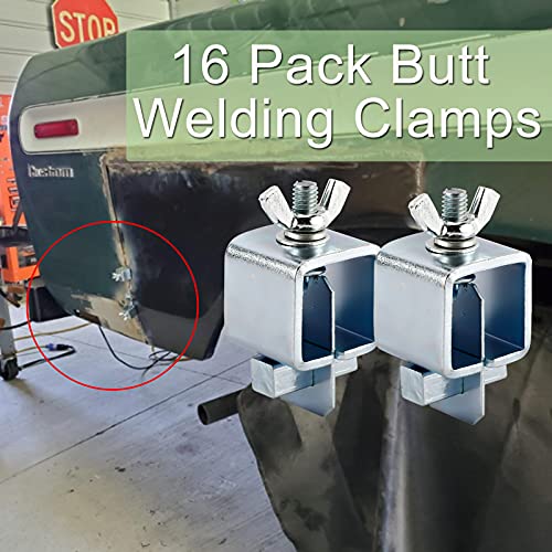 Toolly 16 Pack Butt Welding Clamps - Small Welding Clamps Auto Body Panel Clamps For Edge To Edge Welding #TOP6