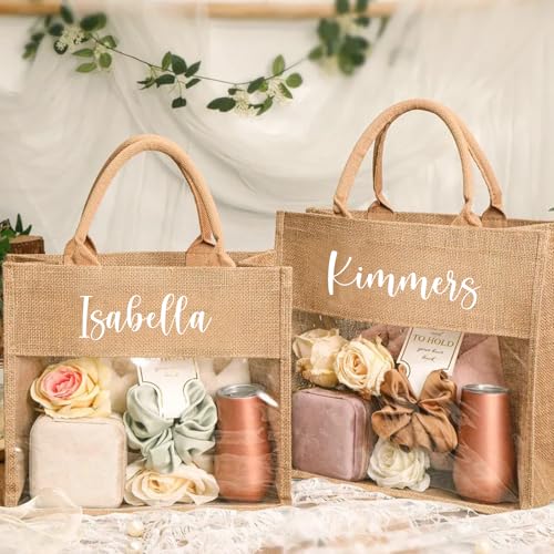 Bolso Tote personalizado para damas de honor miniatura 3