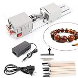 BACHIN Mini Lathe Beads Polisher Machine DIY CNC Machining for Table Woodworking Wood DIY Tool Lathe Standard Set