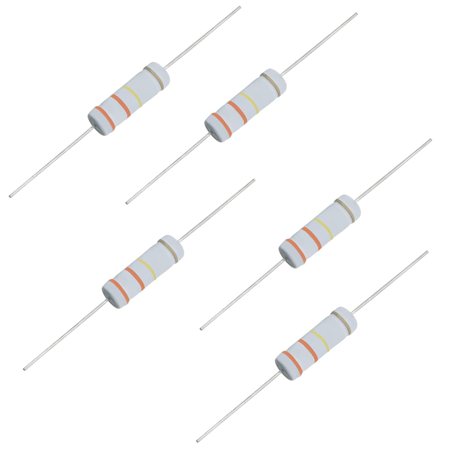 Snapklik.com : 330K Ohm Metal Oxide Film Resistor, 5% Tolerance High ...