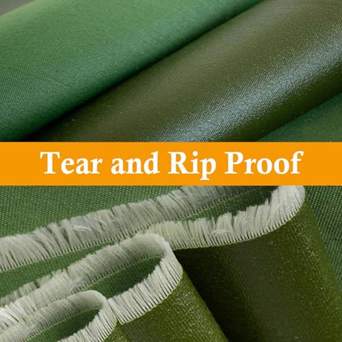 Lona impermeable de 6 x 20 pies, resistente a los rayos UV, ojales inoxidables, perfecta para acampar al aire libre, cubierta de tienda de campaña, paño protector multiusos