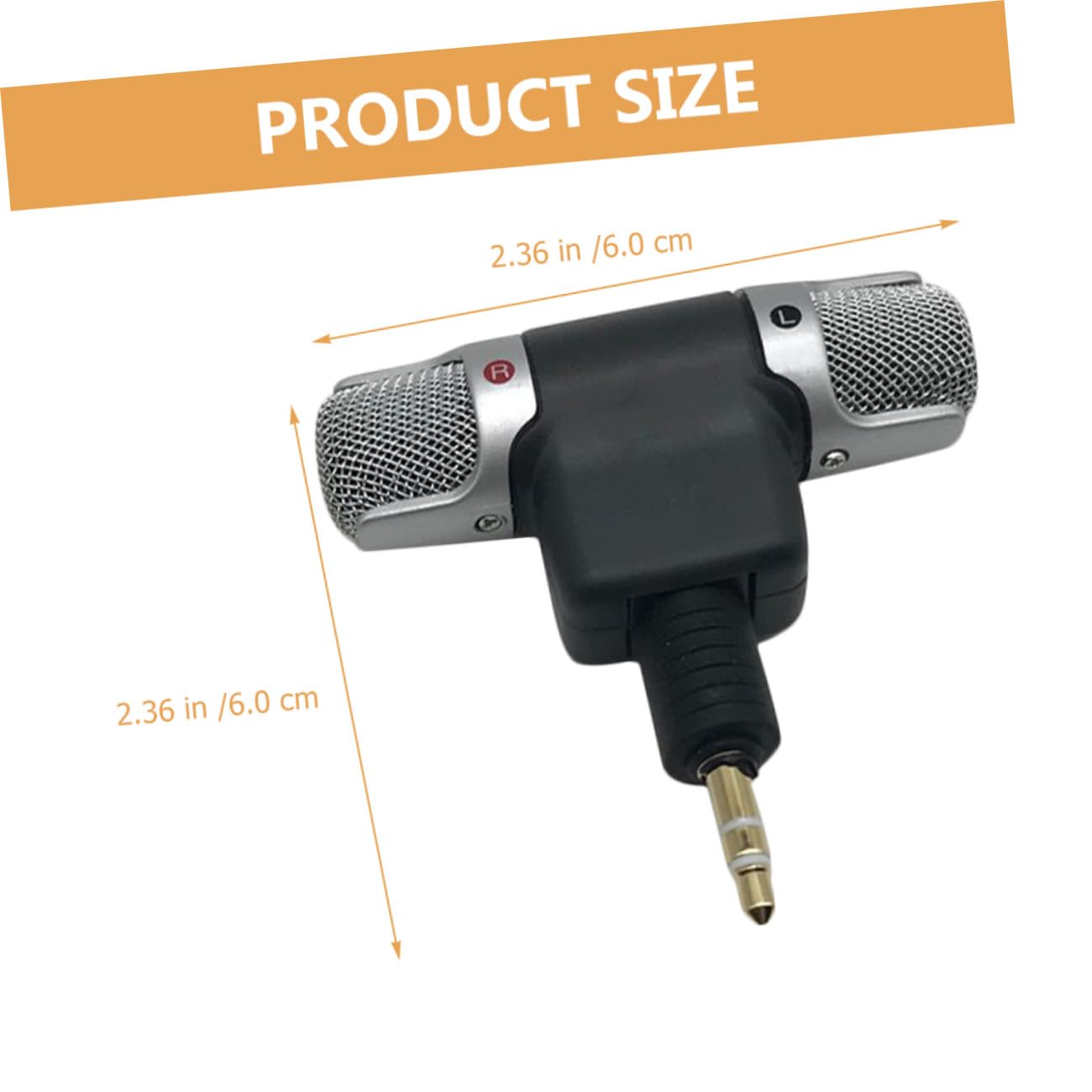 3 Piezas Micrófono Estéreo para Cámara de Acción con Adaptador USB y Cinta Adhesiva Doble Cara Cable Adaptador para Grabación de Sonido Mejorada