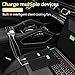 150W Power Inverter 12V DC to 110V AC Car Plug Adapter Outlet Converter with 3.1A Dual USB AC car Charger for Laptop Computer Black