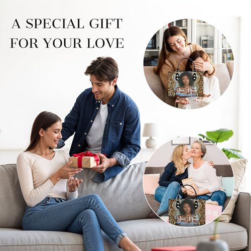Bolso personalizado para mujer tote de cuero PU miniatura 6