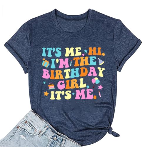 Image of Happy Birthday Shirts for Women Cute My Day My Way Birthday Girl T Shirt