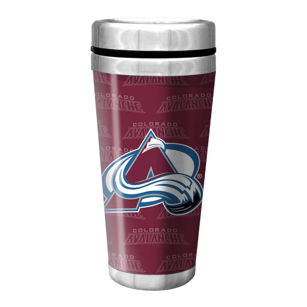 Colorado Avalanche Travel Mug - 16 oz. Full Wrap Wallpaper