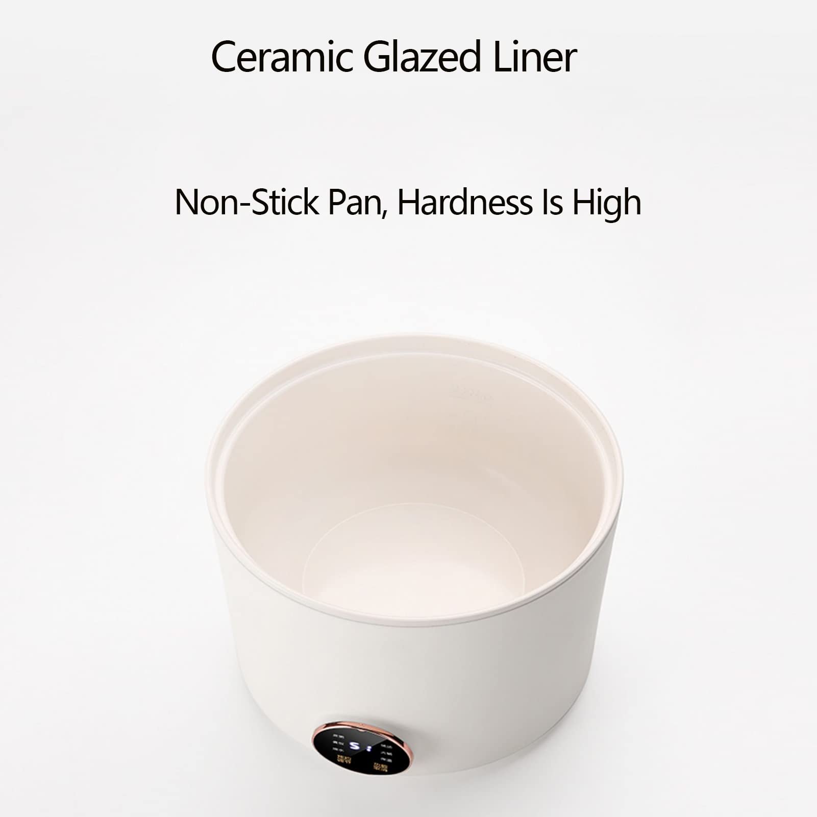 THEGA Mini Cuociriso - Cuociriso per Una Persona, Cuociriso Multifunzionale, Fornello di Riso Portatile Rivestito in Ceramica Sana, Cuociriso da Viaggio, Conservazione del Calore di Lunga Durata