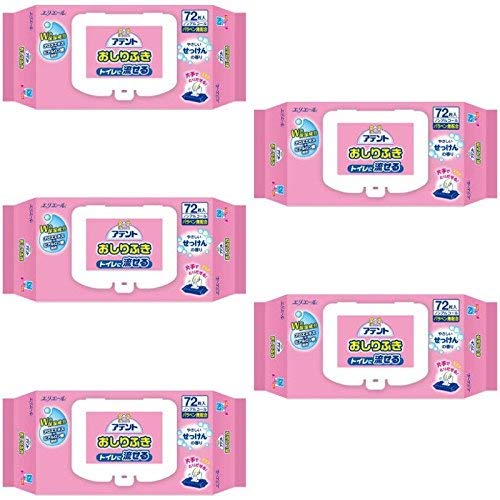 Amazon.co.jp: 【まとめ買い】アテント 流せるおしりふき せっけんの  