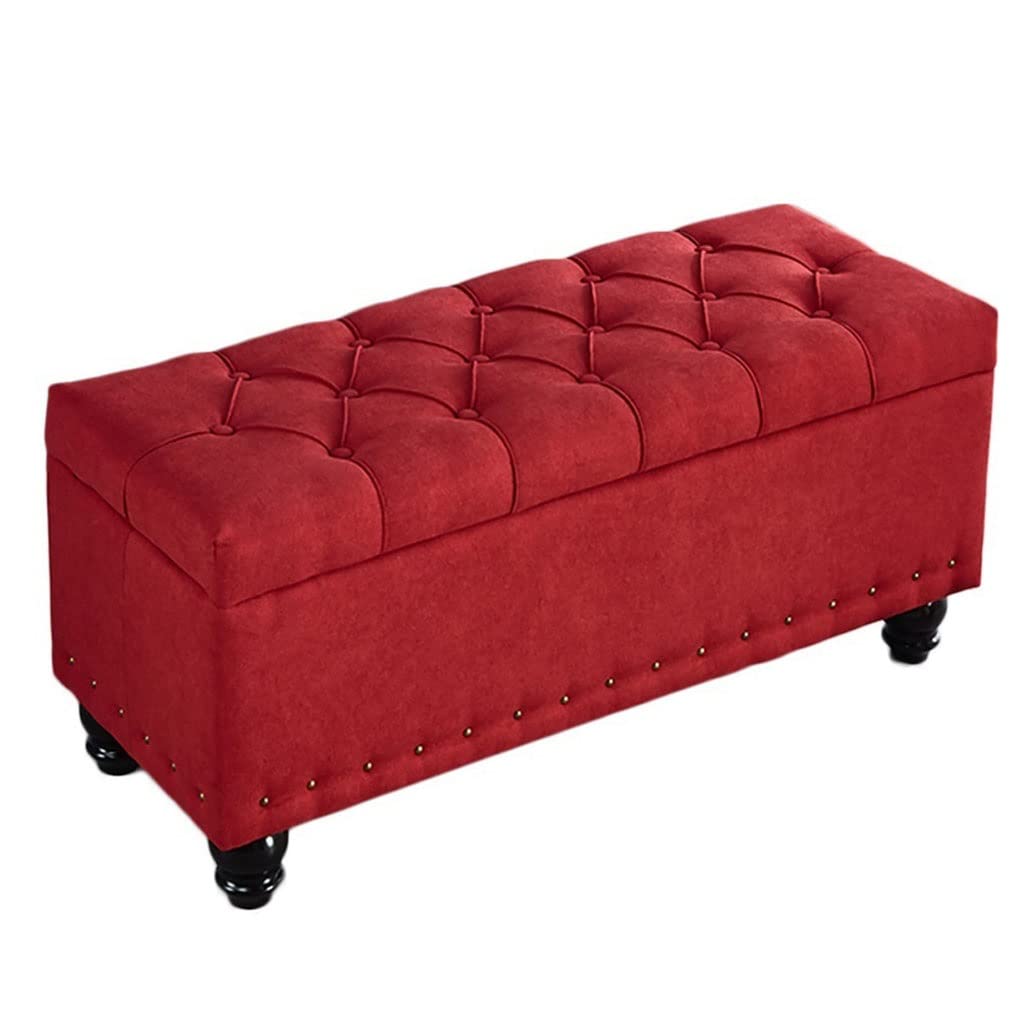 Coffre de rangement ottoman pliable et pouf cube de salon