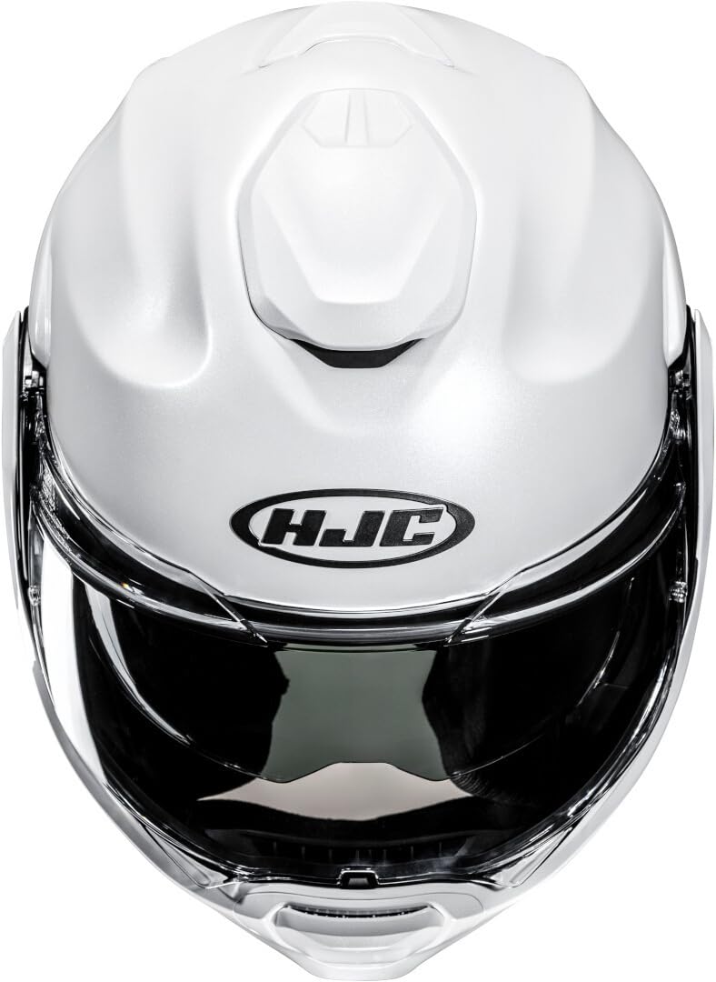 HJC, Casco Moto Modulare F100 UNI Pearl White, M