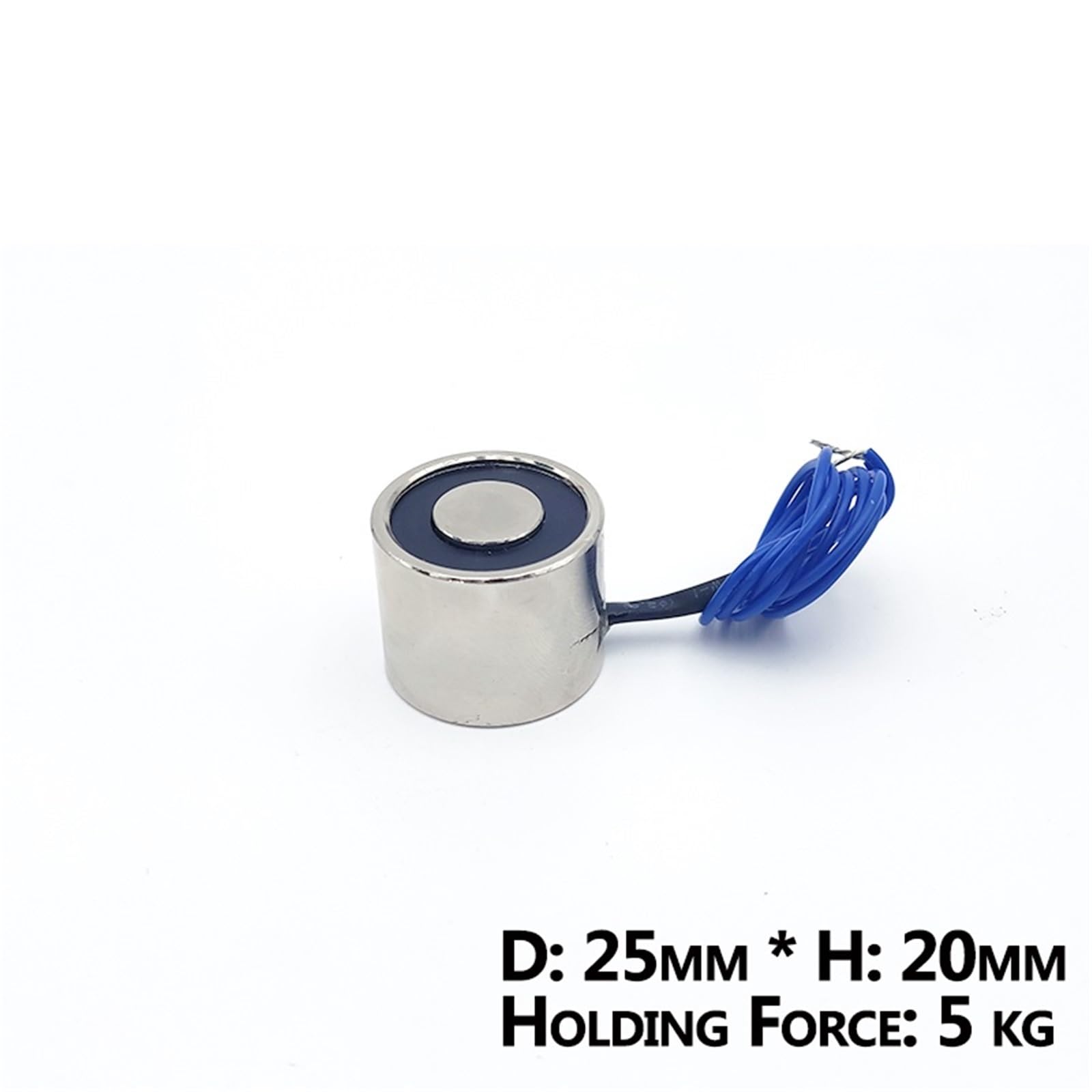 25/20 DC 6V Elettromagnete 25/20 Cilindro Magneti Elettrici 5KG/50N Forte Solenoide Elettromagnetico Ventosa 1 Pz