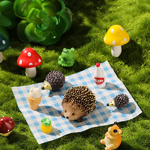13 Pieces Miniature Fairy Garden Accessories Resin Mini Hedgehogs And Mushroom Garden Accessories Fairy Outdoor Garden Animals Figurines For Fairy Garden Micro Landscape Plant Pots Bonsai Craft Decor #TOP4