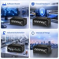 CWWK Mini PC N305 Firewall Appliance, 4 x i226-V 2.5GbE LAN, 2X RS232 COM, Micro OPNsense Box, Industrial Embedded Mini Computer, 32GB DDR4 RAM 1TB M.2 SSD, SIM, AES-NI – Ansicht 9