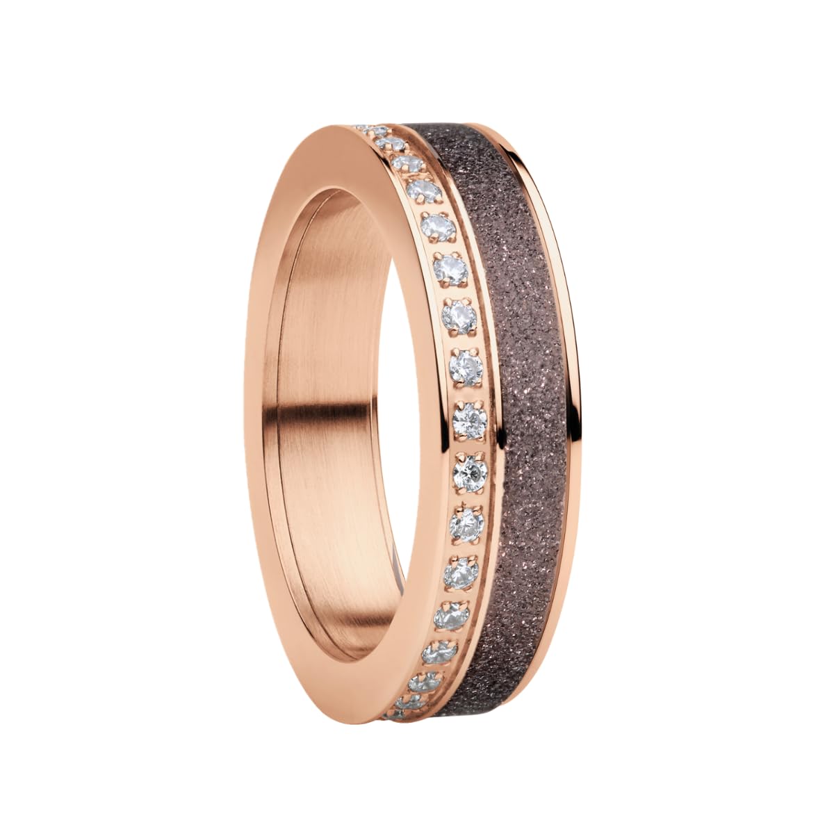 BERING Damen Ring in glänzendem roségold - Arctic Symphony Collection aus Edelstahl - Dordogne