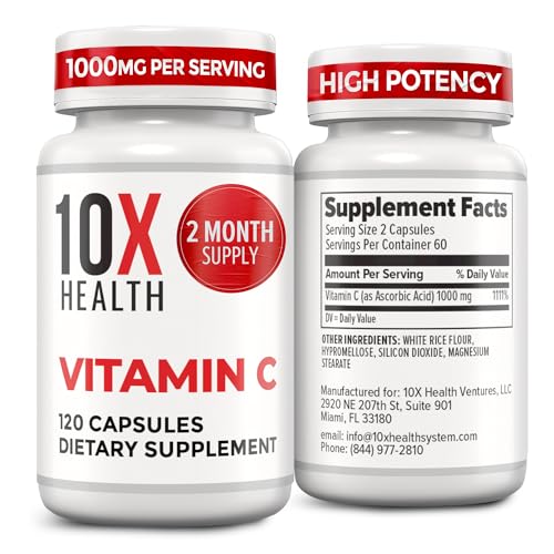 Image of 10X Health Vitamin C 1000mg - 120 Capsules